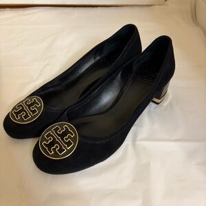 Tory Burch Black Suede Pumps